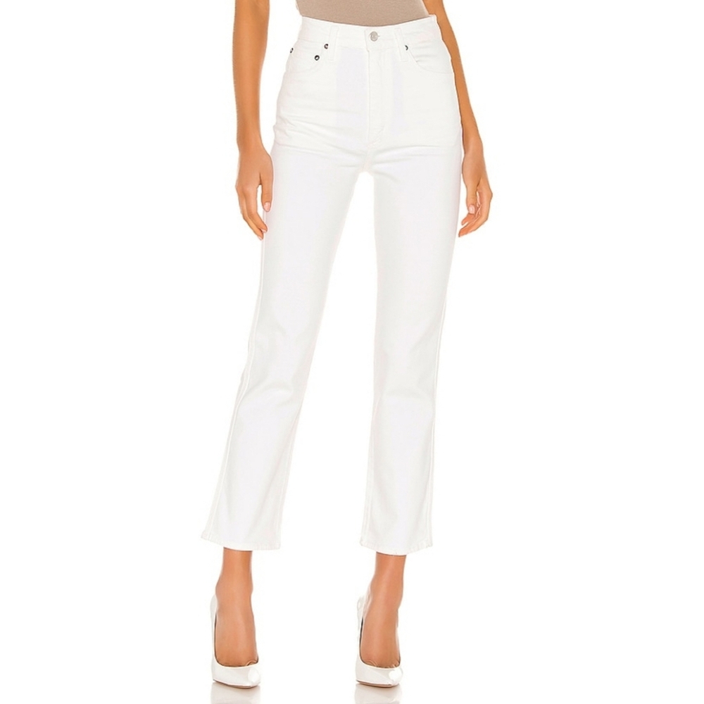 AGOLDE Pinch Waist Jeans White Vinegar 27